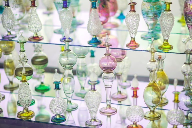 Arabic bottles for oil — hair ritual collection