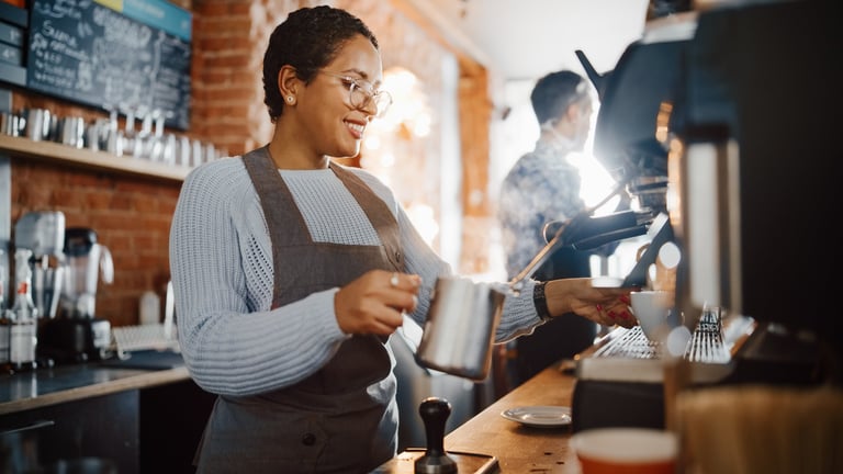 Village Coffee Shop barista