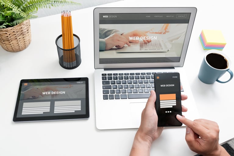 Web design responsive su tutti i dispositivi