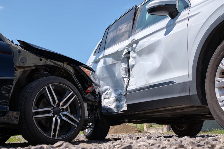 Multi-vehicle collision damage repaired.