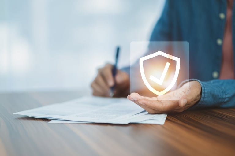 Individual signing insurance documents