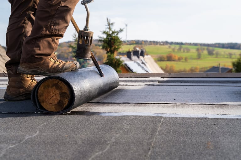 Bitumen on Commercial Roof