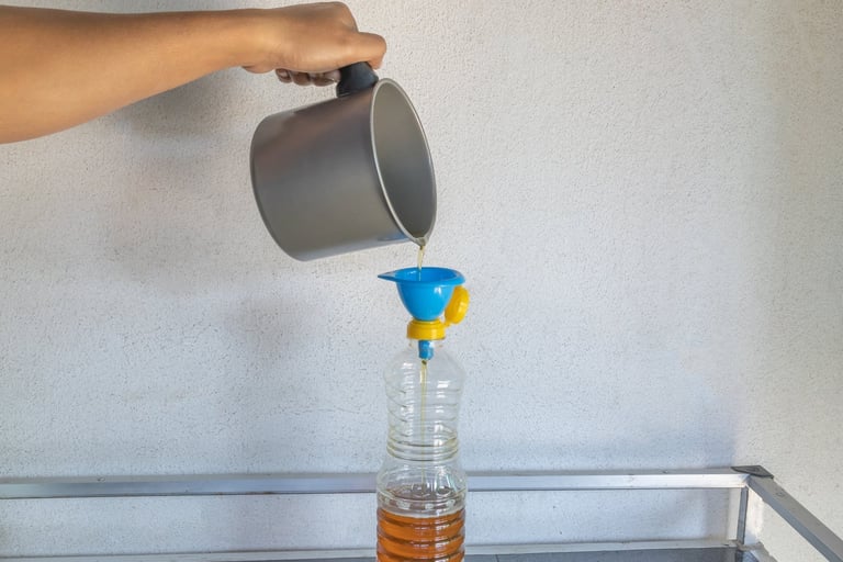 Used cooking oil filtration
