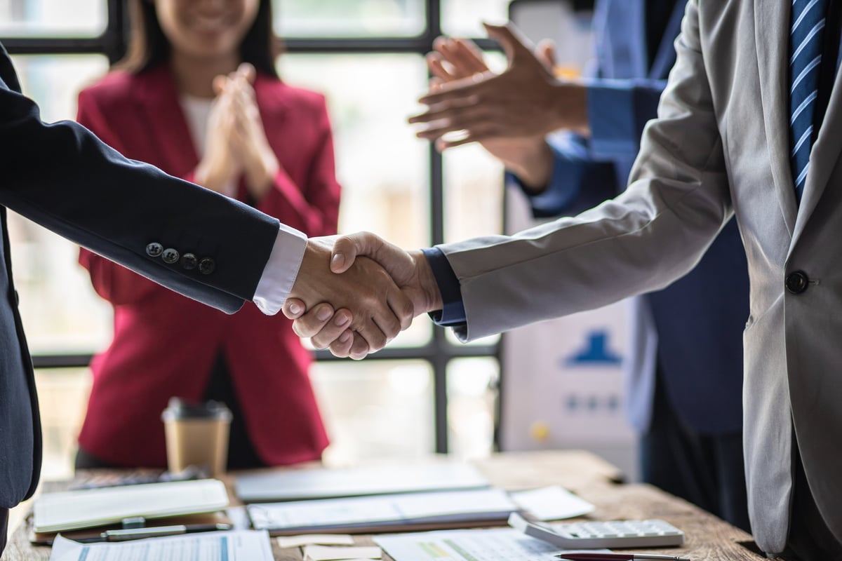 Business partner meeting collaboration
