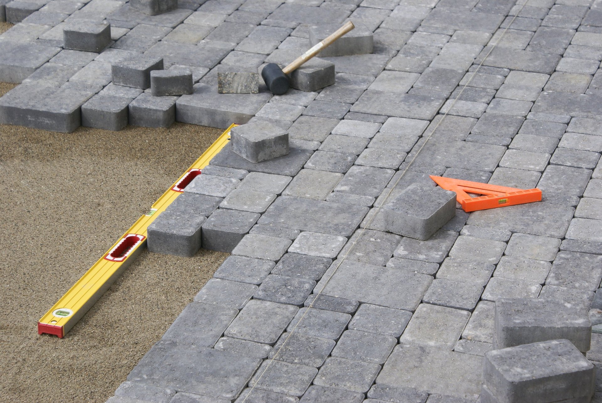 Professional block paving driveway installation