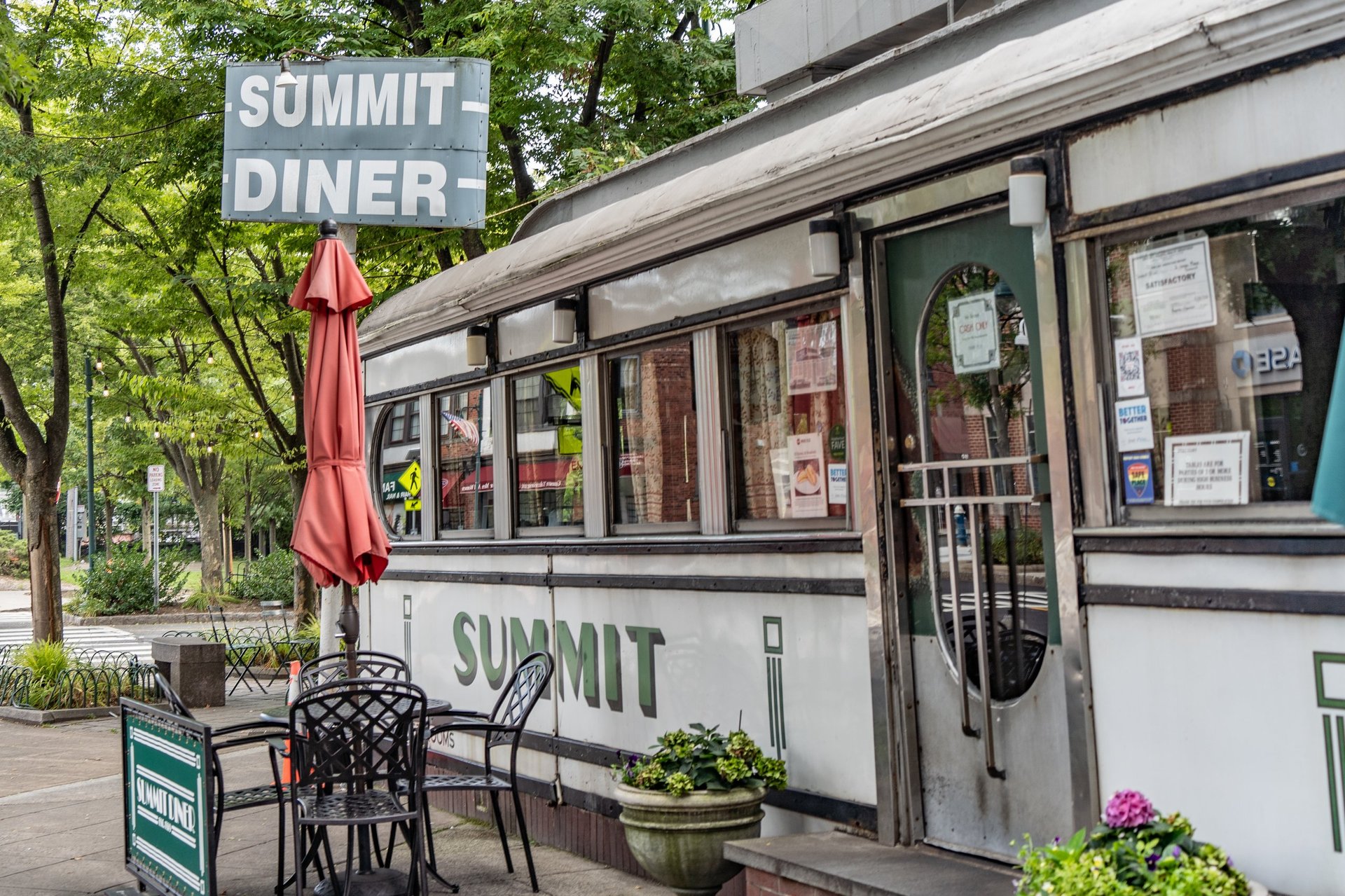 Retro diner exterior