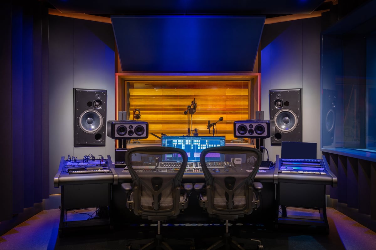 The mastering room