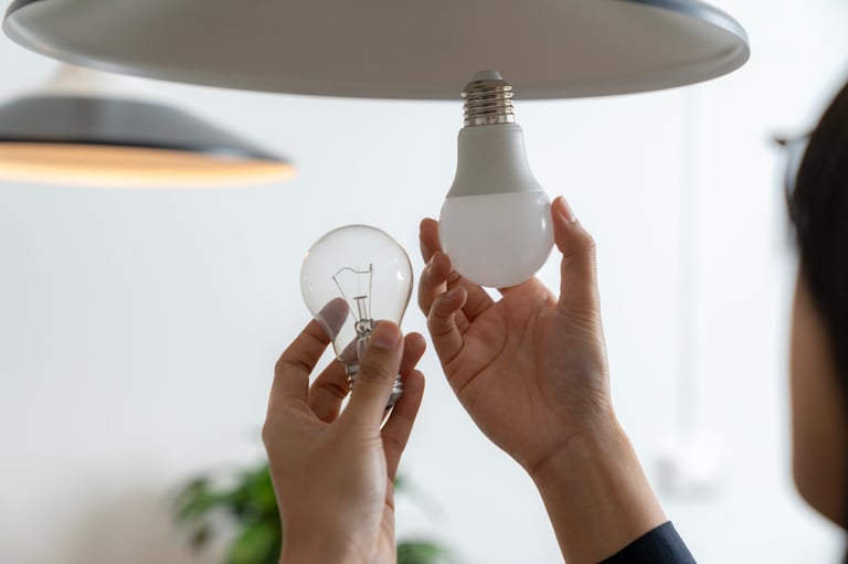 Switching to energy-efficient LED lighting