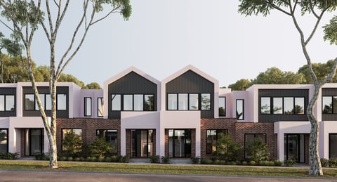 Contemporary multiple dwellings in regional community