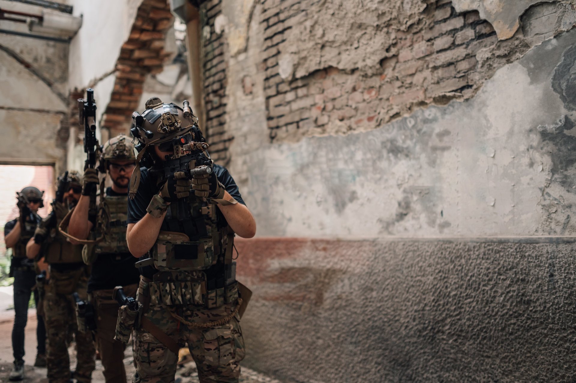 Airsoft team action