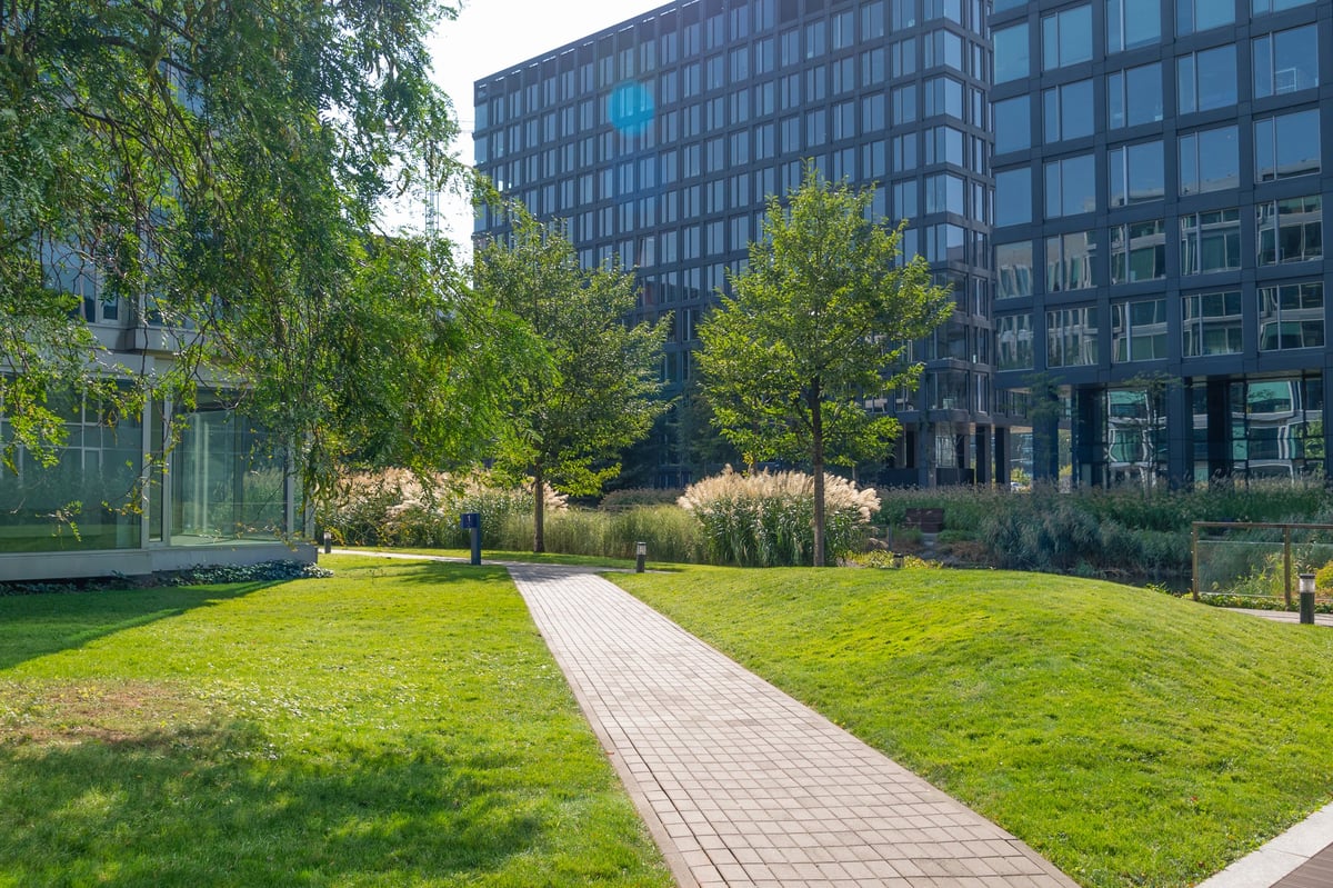 Commercial property landscaping