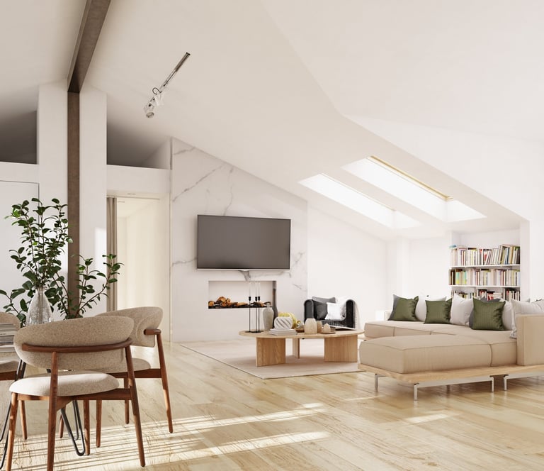 Bright modern living room