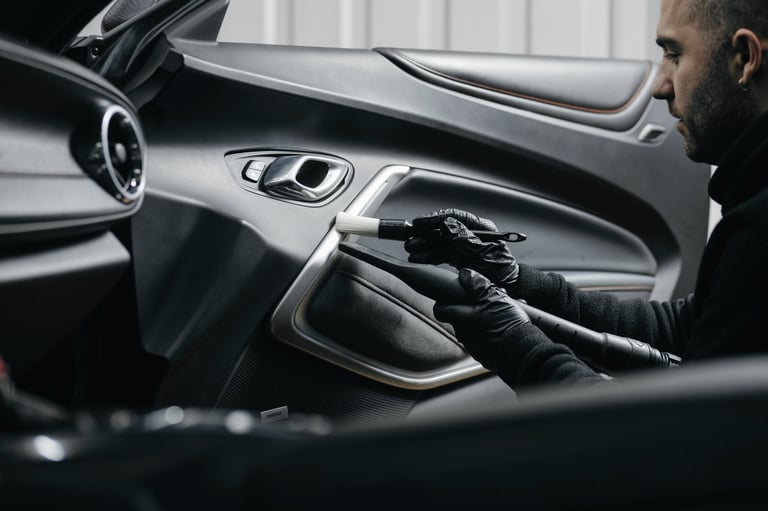 Professional interior detailing work