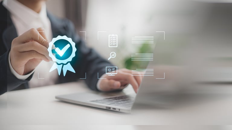 Qualification and compliance checks on a digital checklist