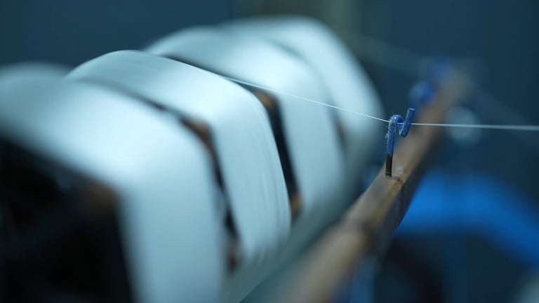 Hilado en máquinas de fabricación de tejidos