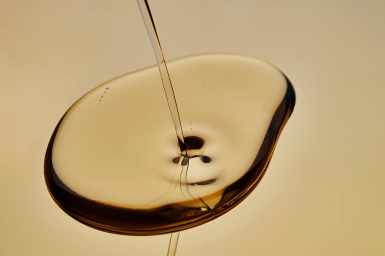 Golden argan oil texture