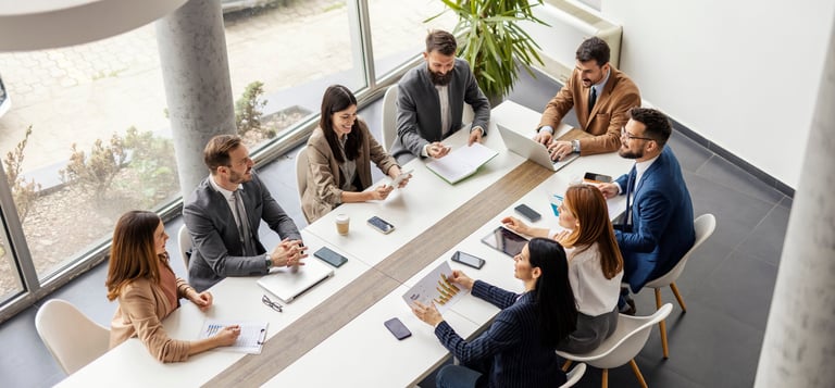 Team meeting — collaboration and strategic planning