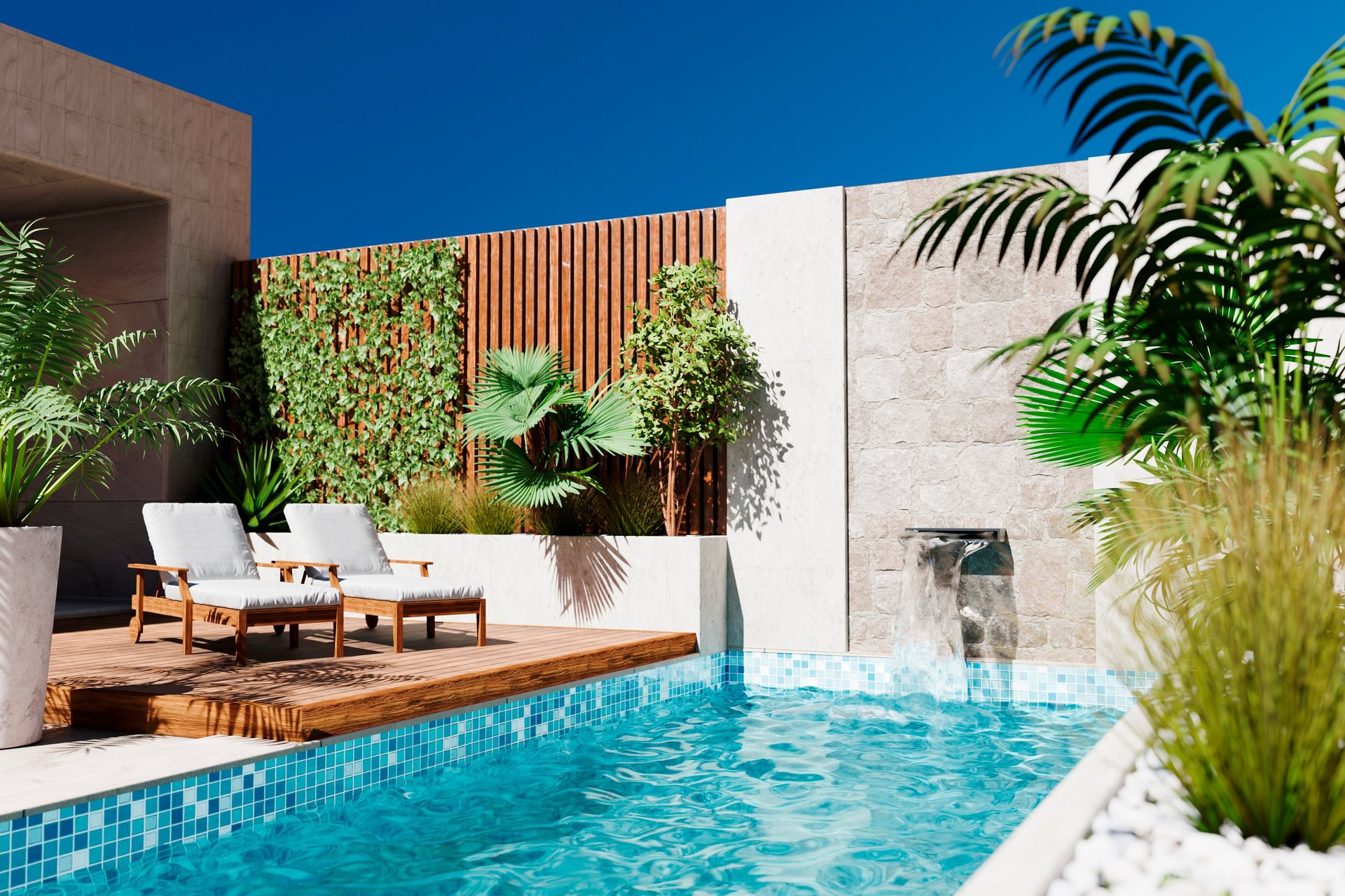Modern villa with pool