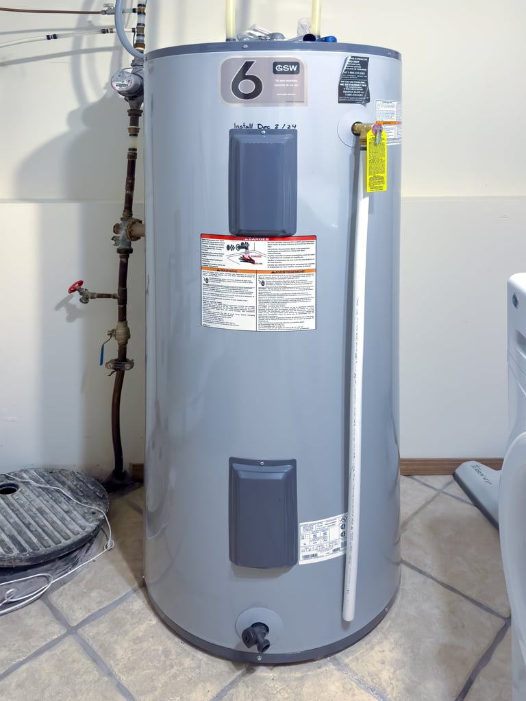Professional heating installation