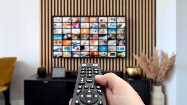 TV streaming with remote control