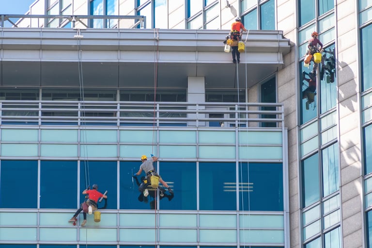 Commercial building cleaning transformation - after