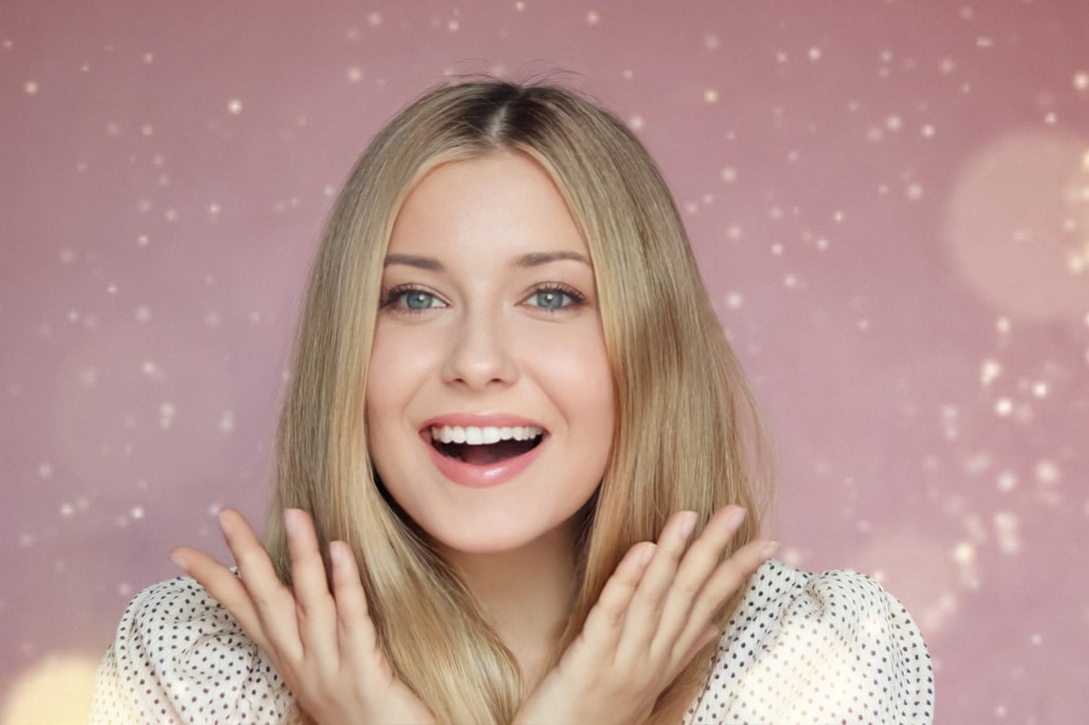 Beautiful woman expressing natural beauty and confidence