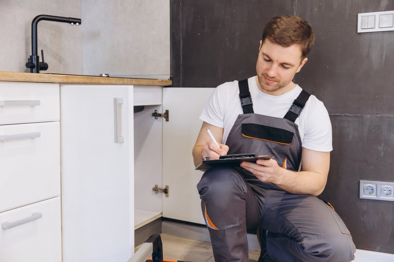 Professional inspecting home systems