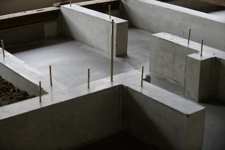 Foundation and earthworks preparation