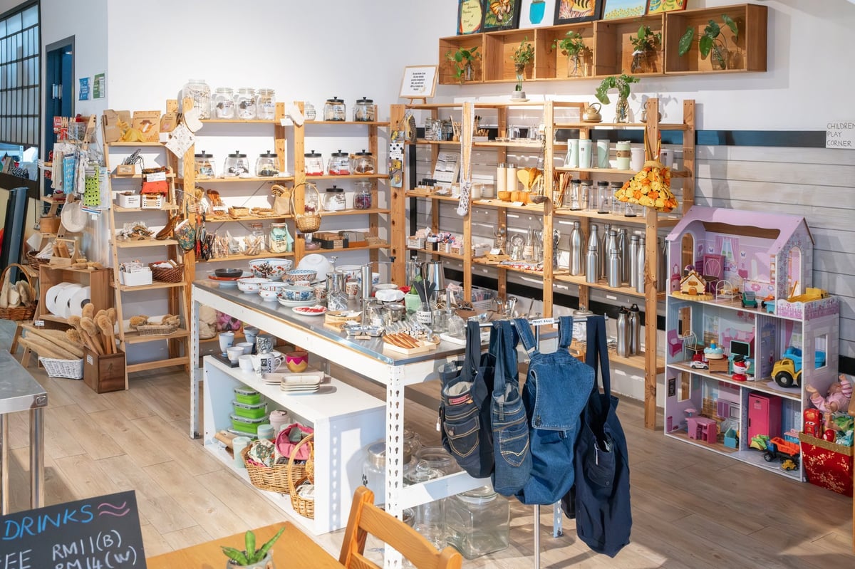 Cozy boutique interior