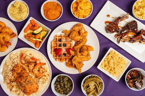 Soul food spread