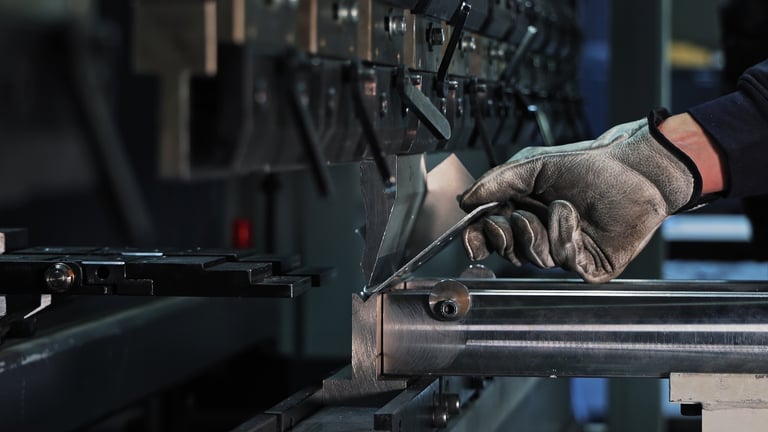 Sheet metal bending on CNC press brake machine
