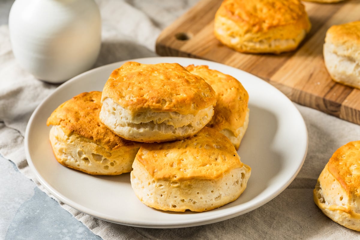 Homemade southern buttermilk biscuits