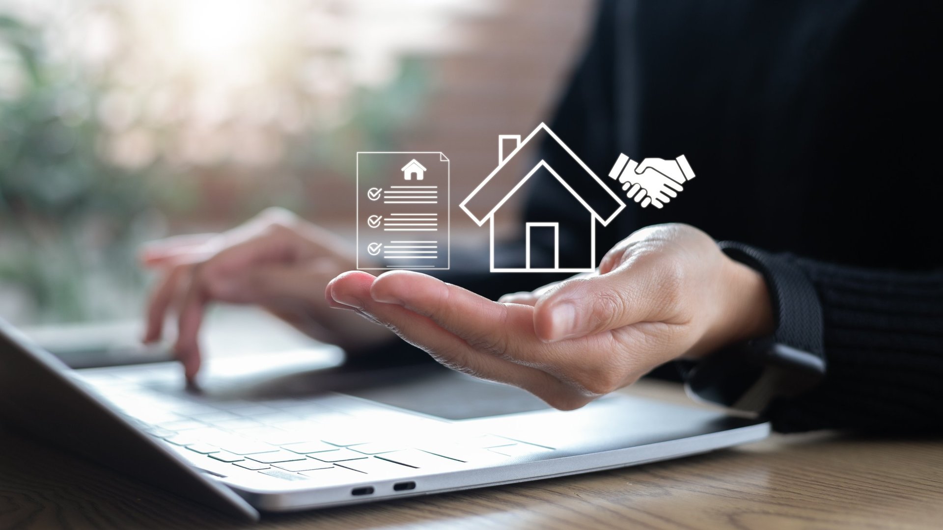 Familia firmando el contrato de una casa nueva con su agente inmobiliario