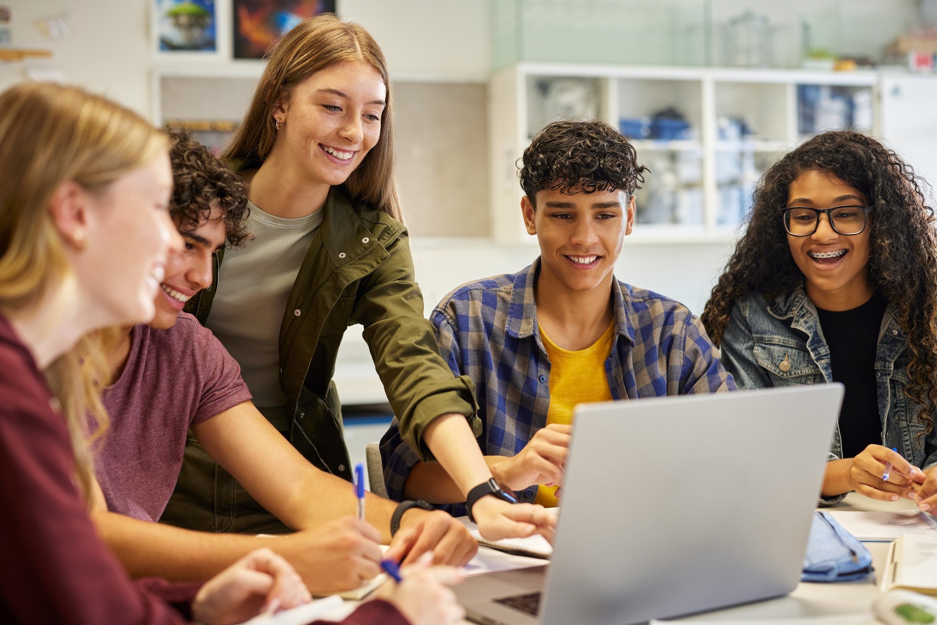 Students collaborating