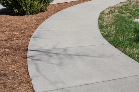 Concrete walkway, like new