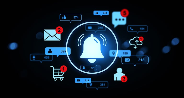 Notifiche automatiche e avvisi digitali su smartphone
