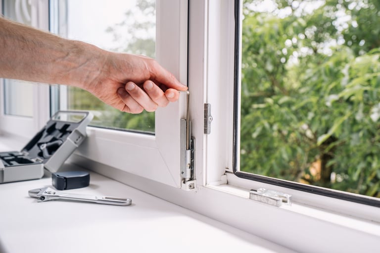Window Hinges, Handles & Mechanisms