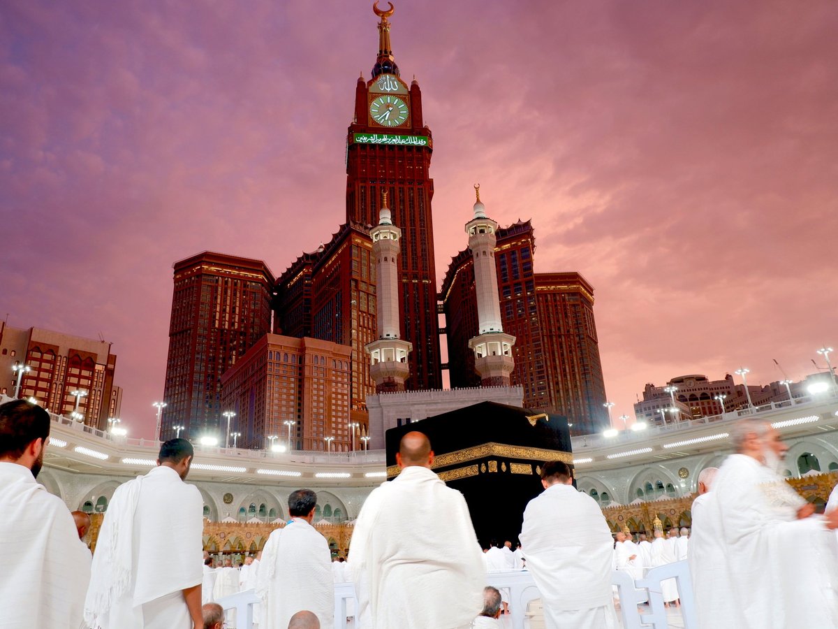 Kaaba at sunset