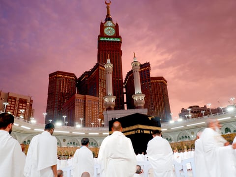 Kaaba at sunset