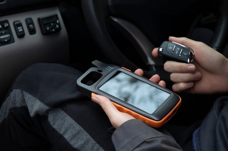 Professional car key programming and cutting equipment