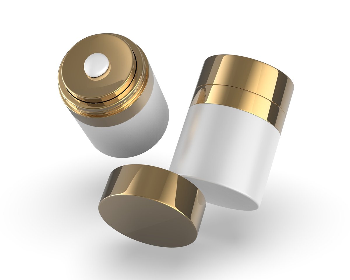 Luxury cosmetic jar — curated tools and accessories