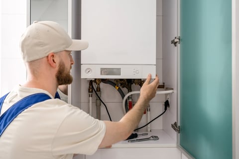 CV-ketel installatie — Nieuwe HR-ketel geplaatst — energiezuinig