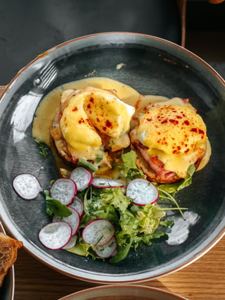 Eggs Benedict breakfast