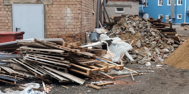 Construction site cleanup