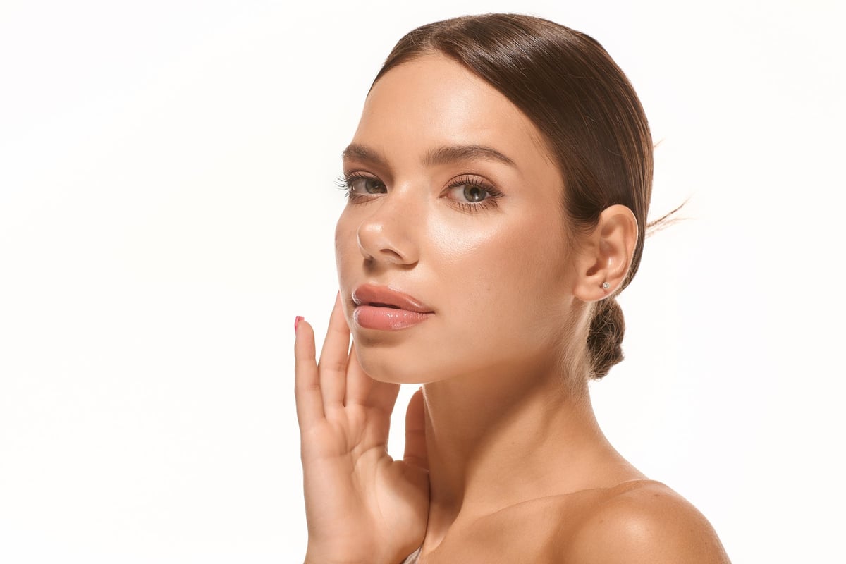 Radiant facial skin representing rejuvenation and anti-aging treatments