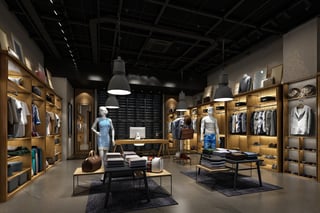 Modern fashion retail shop interior