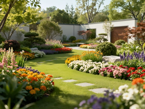 Transformed garden - After