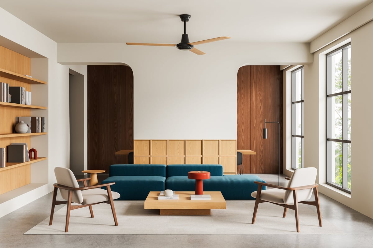 Contemporary living room in a minimalist style
