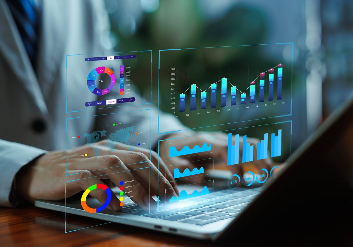 Dashboard financiero con gráficas de inversión