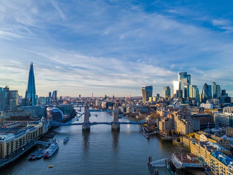 London city skyline panorama
